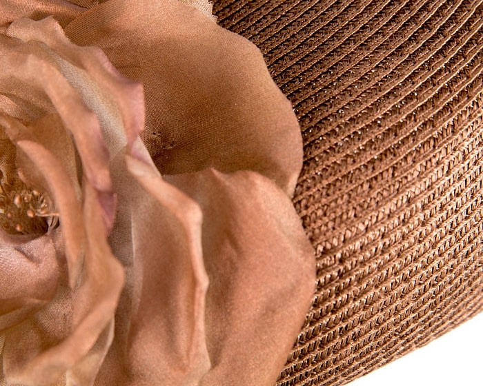 Bronze beret hat with flowers by Max Alexander - Image 6