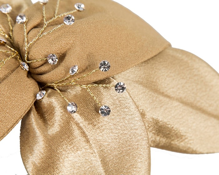 Gold custom made fascinator comb - Image 3