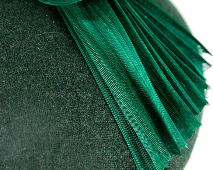 Exquisite green winter racing fascinator by Fillies Collection - Image 5