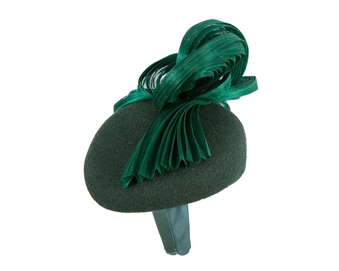 Exquisite green winter racing fascinator by Fillies Collection - Image 3
