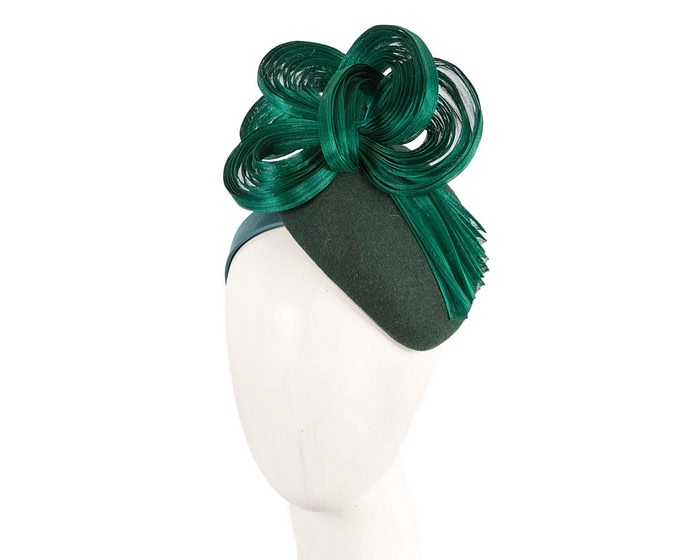Exquisite green winter racing fascinator by Fillies Collection