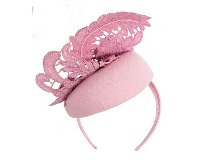 Sophisticated Pink Pillbox Fascinator by Fillies Collection - Image 6