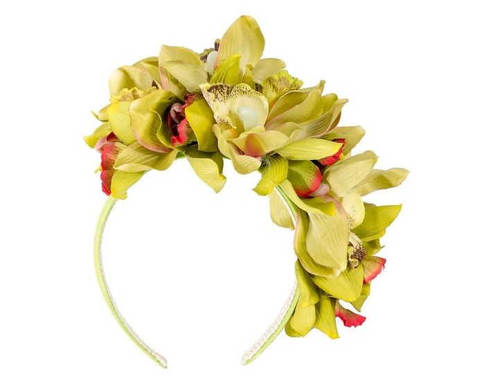 Floral Lime Green Fascinator - Max Alexander - Image 4