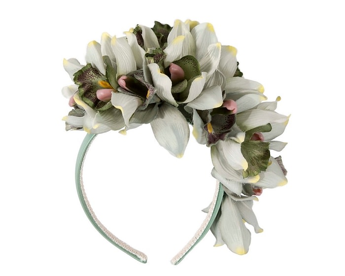 Floral Pistachio Green Fascinator - Max Alexander - Image 4