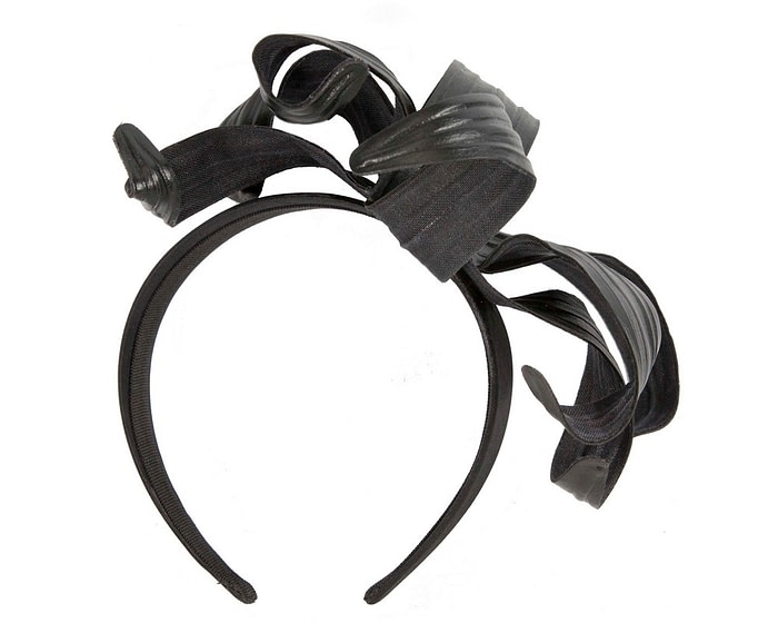 Stylish Black Bow Fascinator by Max Alexander - Image 4
