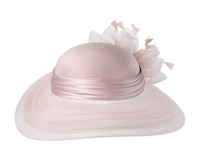 Tea Rose custom made Mother of the Bride hat - Image 4