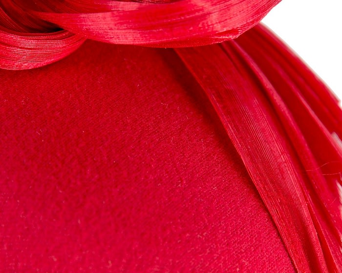 Exquisite red winter racing fascinator by Fillies Collection - Image 5