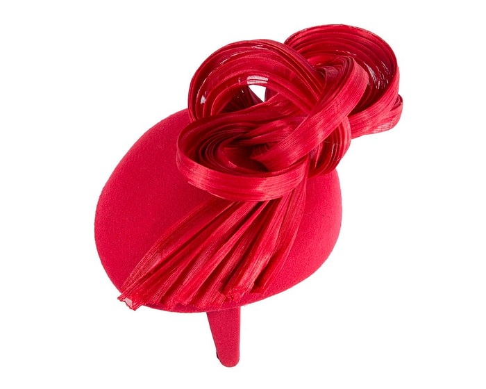 Exquisite red winter racing fascinator by Fillies Collection - Image 4