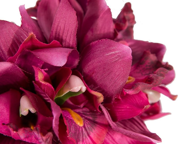 Floral Wine-Colored Fascinator - Max Alexander - Image 3