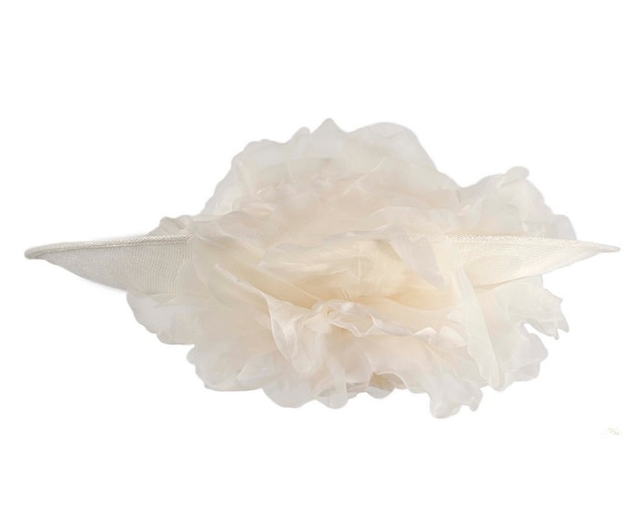 Large Fillies Collection Cream Fascinator Hat - Image 6