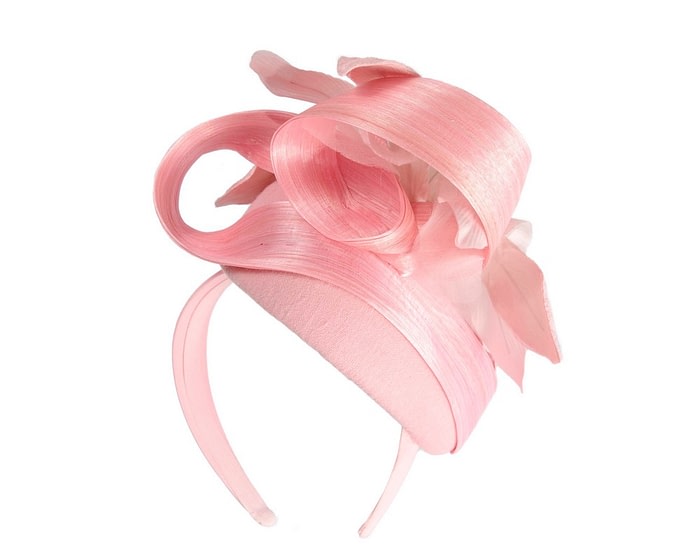 Tall pink felt pillbox with flower by Fillies Collection - Image 6