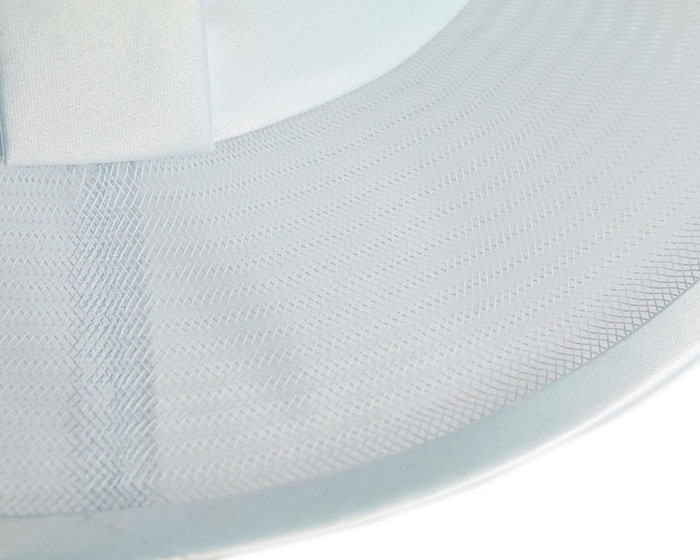 Light Blue boater hat by Cupids Millinery Melbourne - Image 6