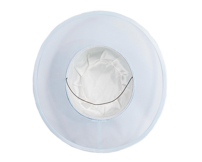 Light Blue boater hat by Cupids Millinery Melbourne - Image 5