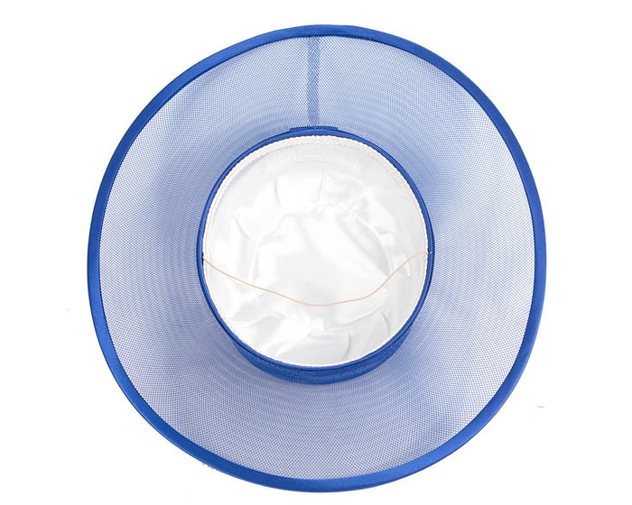 Royal Blue boater hat by Cupids Millinery Melbourne - Image 4