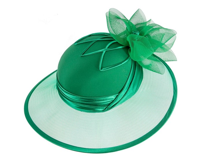 Custom Made Green Special Occasion Hat - Image 2
