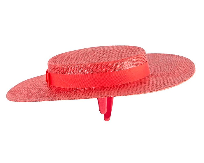 Max Alexander Red Boater Hat - Image 3