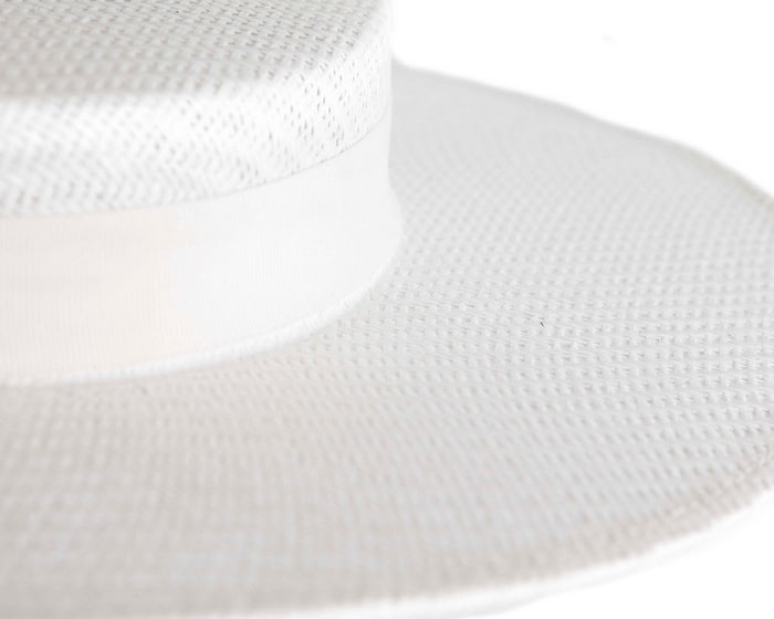 Max Alexander White Boater Hat - Image 4