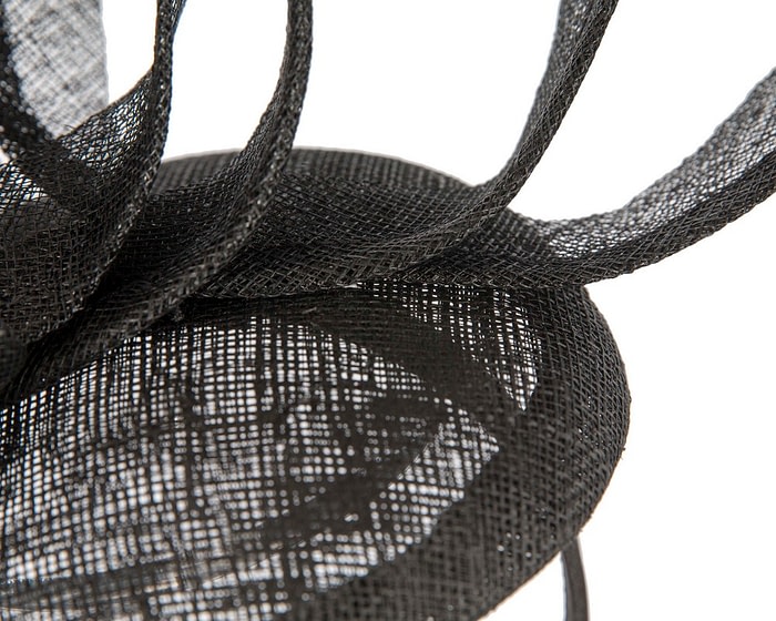 Tall black sinamay fascinator by Max Alexander - Image 5