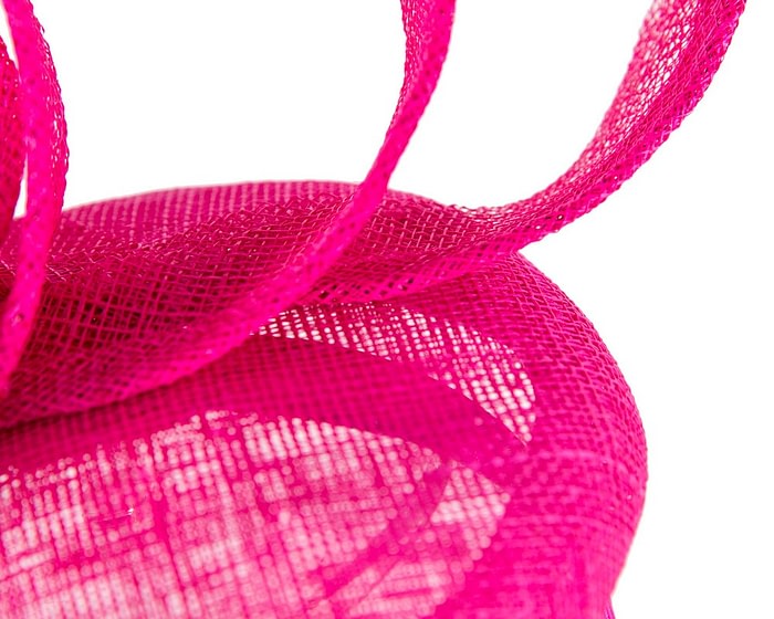 Tall fuchsia sinamay fascinator by Max Alexander - Image 5