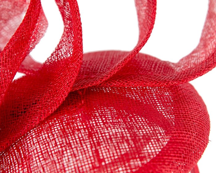 Tall red sinamay fascinator by Max Alexander - Image 5