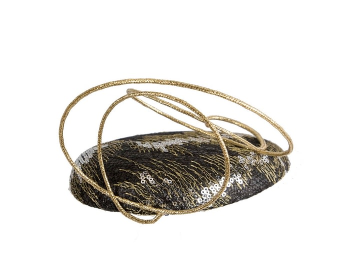 Black & Gold fascinator by Fillies Collection - Image 7