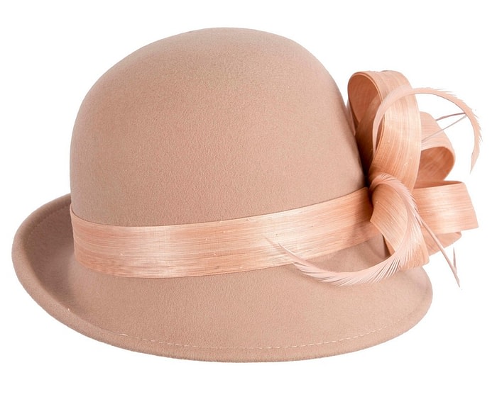 Camel beige winter fashion hat by Fillies Collection - Image 6