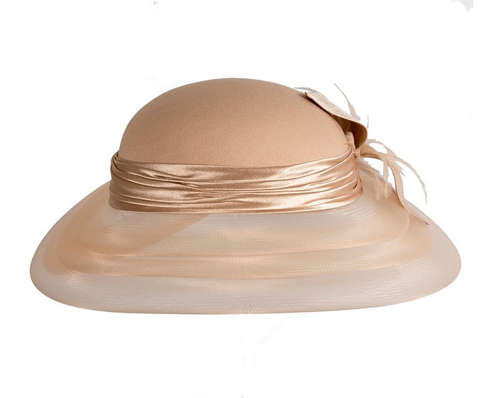 Cashew custom made mother of the bride hat - Image 3