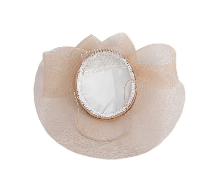 Cashew custom made Mother of the Bride cocktail hat - Image 5