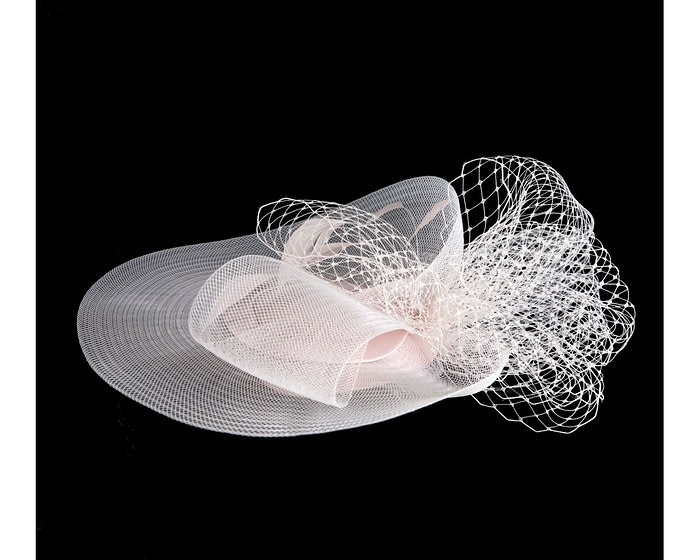 Light pink custom made cocktail hat - Image 4