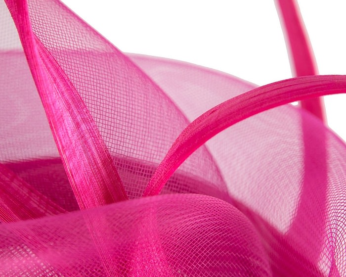 Edgy fuchsia fascinator by Fillies Collection - Image 5