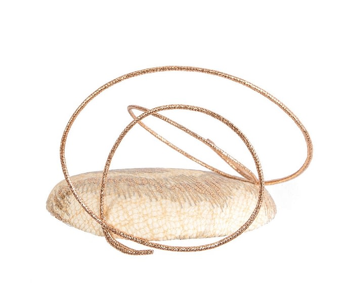 Cream & Gold fascinator by Fillies Collection - Image 6