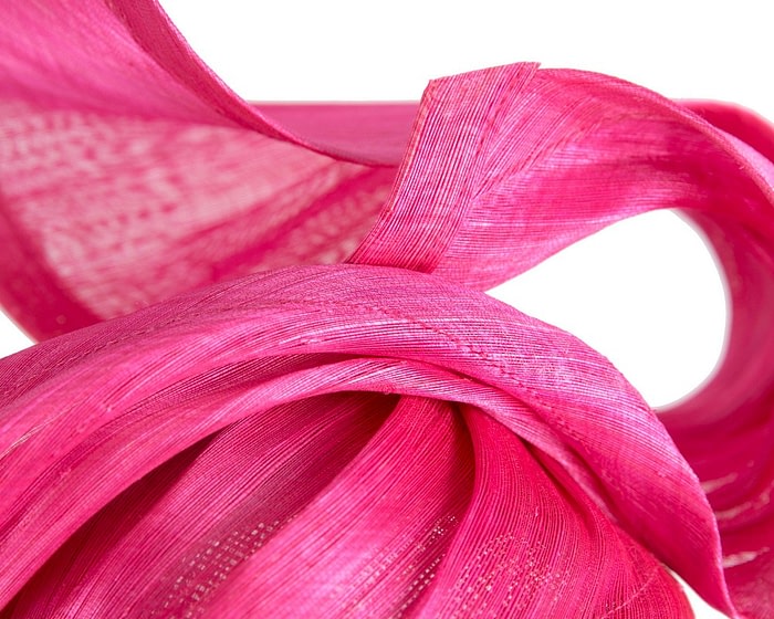 Bespoke fuchsia racing fascinator by Fillies Collection - Image 5