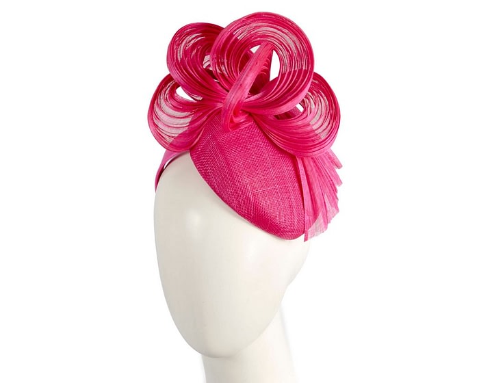 Exquisite fuchsia spring racing fascinator by Fillies Collection