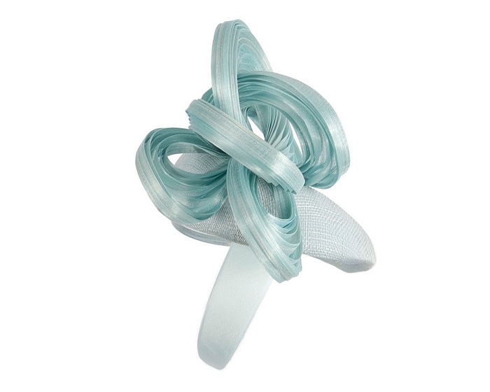 Exquisite light blue spring racing fascinator by Fillies Collection - Image 3