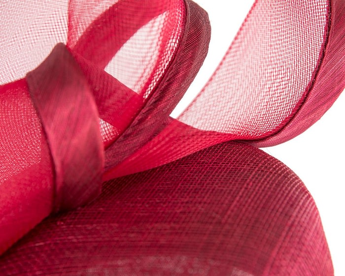 Elegant Wine colored Pillbox Fascinator for Spring Racing - Image 5
