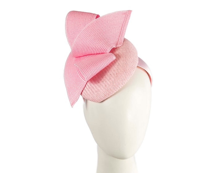Pink racing pillbox fascinator by Fillies Collection