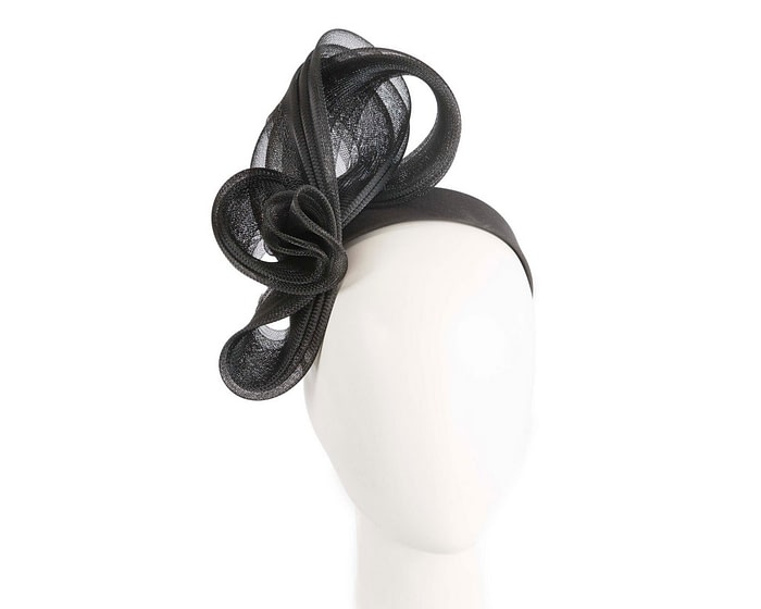 Black layered racing fascinator by Fillies Collection