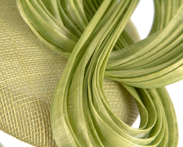 Exquisite lime green spring racing fascinator by Fillies Collection - Image 5