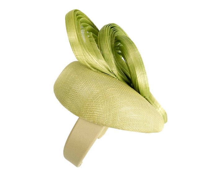 Exquisite lime green spring racing fascinator by Fillies Collection - Image 4