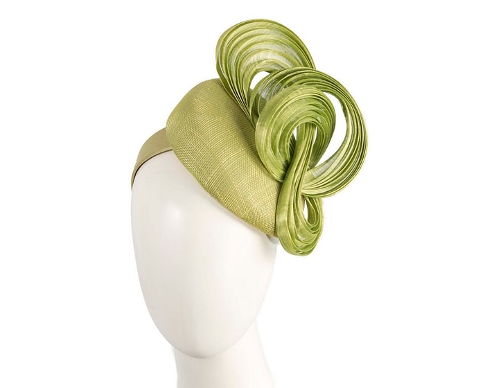 Exquisite lime green spring racing fascinator by Fillies Collection