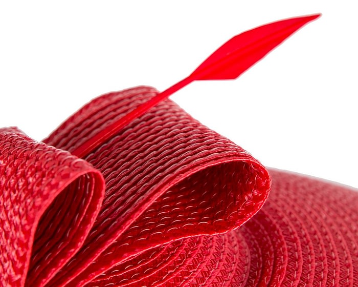 Red Max Alexander PU Braid Saucer Fascinator - Image 5