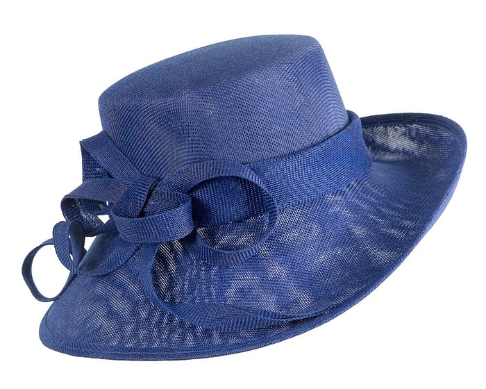 Roya; Blue ladies fashion hat by Max Alexander - Image 2
