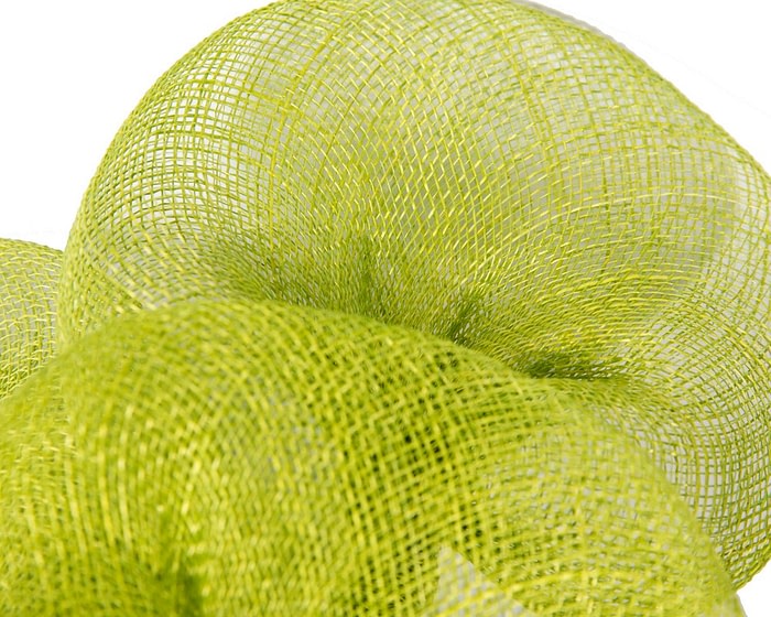 Lime Green sinamay flower fascinator by Max Alexander - Image 3