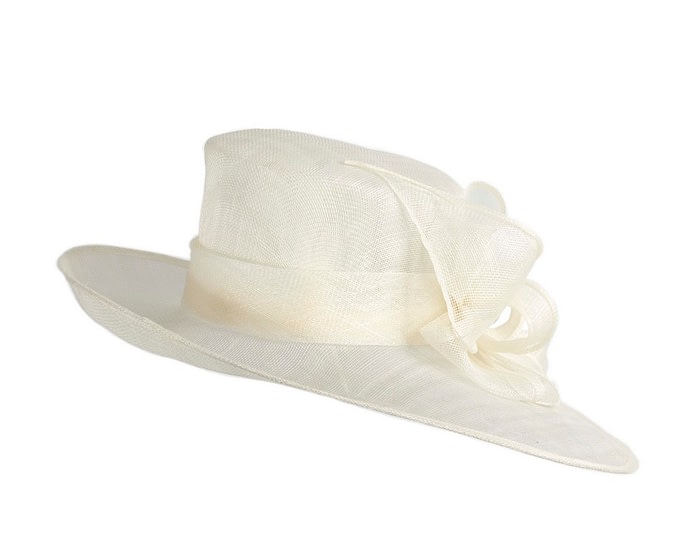 Cream Max Alexander Sinamay Wide-Brim Hat - Image 6