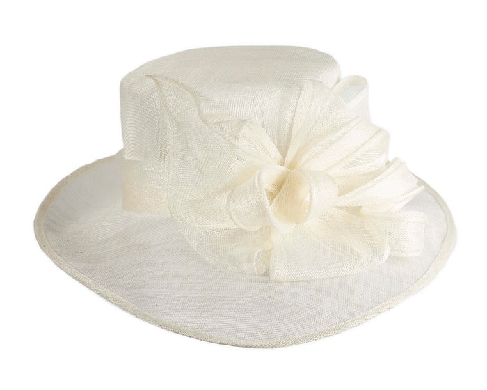 Cream Max Alexander Sinamay Wide-Brim Hat - Image 4