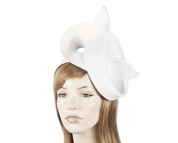 White racing fascinator by Max Alexander