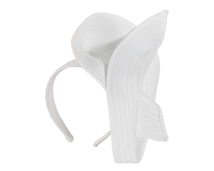White racing fascinator by Max Alexander