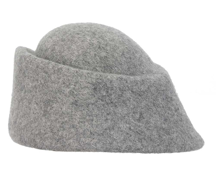 Fascinators Online - Designers grey marle felt hat