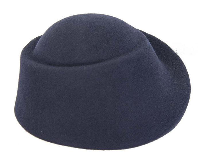 Fascinators Online - Designers navy felt hat