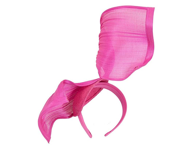 Fascinators Online - Fuchsia twisted jinsin fascinator by Fillies Collection